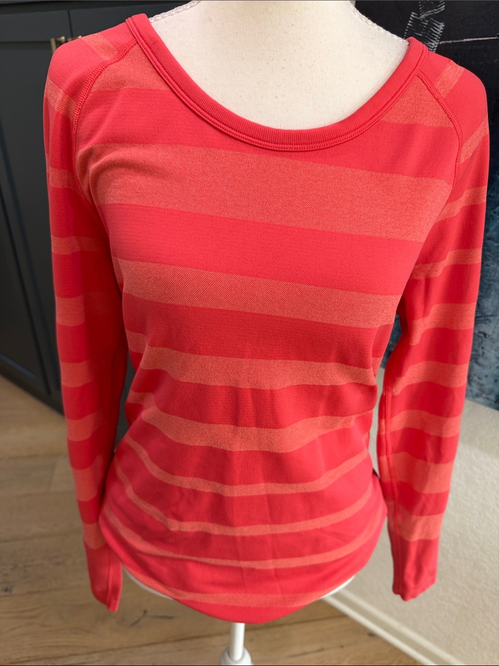 The North Face Women’s Coral-Striped Long Sleeve Tee